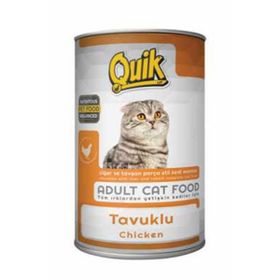 Quik Tavuklu 24x415 gr Konserve Kedi Mamasi