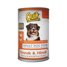 Quik Tavuklu 415 gr ve Hindili Yetişkin Köpek Konservesi
