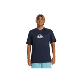 Quiksilver AQYWR03135-NA0 Everyday Surf Mavi Güneş Korumalı Erkek T-shirt