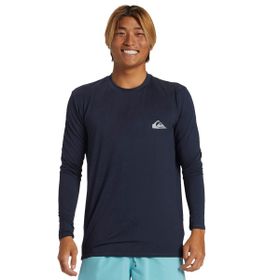Quiksilver AQYWR03136-NA0 Everyday Surf Mavi Güneş Korumalı Erkek T-shirt