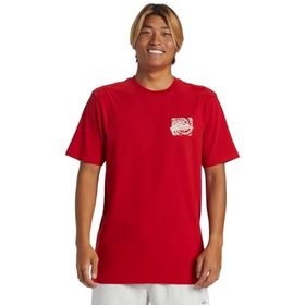 Quiksilver AQYZT09540-30051 Hurricane Or Hippie Moe Günlük Stil Kırmızı Erkek T-Shirt