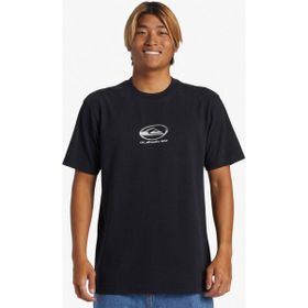 Quiksilver AQYZT09545-10010 Chrome Logo SS STN Siyah Erkek T-shirt
