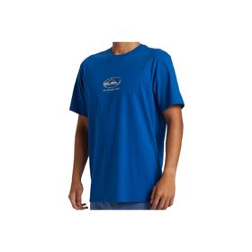 Quiksilver AQYZT09545-12227 Chrome Logo SS STN Mavi Erkek T-shirt