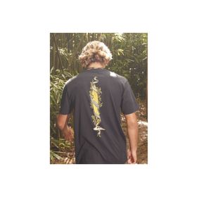 Quiksilver AQYZT09563-10010 Step Up Mor Siyah Günlük Stil Erkek T-Shirt