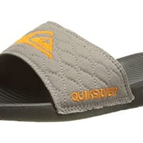 Quiksilver Bright Coast Slide Quilted Gri Turuncu Gri Erkek Sandalet