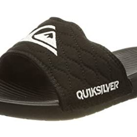 Quiksilver Bright Coast Slide Quilted Siyah Beyaz Siyah Erkek Sandalet
