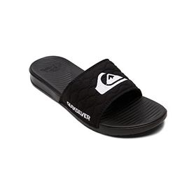 Quiksilver Bright Coast Slide Quilted Siyah Beyaz Siyah Erkek Sandalet