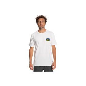 Quiksilver Colour Flow Beyaz Bisiklet Yaka Erkek T-shirt