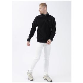 Quiksilver EQYFT03163MISSION HALFZIP M OTLR Siyah Erkek Polar Sweatshirt