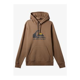 Quiksilver EQYFT04450-112 Kahverengi Big Logo Hood Erkek Sweatshirt