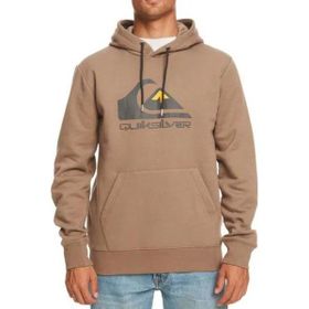 Quiksilver EQYFT04450-112 Kahverengi Big Logo Hood Erkek Sweatshirt