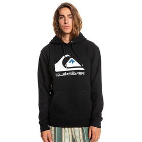 Quiksilver EQYFT04450 BIG LOGO HOOD Siyah Erkek Kapüşonlu Baskılı Sweatshirt