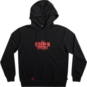 Quiksilver EQYFT04726 X Stranger Things Official Logo Siyah Erkek Kapüşonlu Sweatshirt