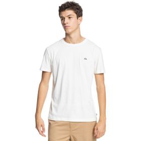 Quiksilver EQYKT04092 Essentials Ss Bisiklet Yaka Normal Kalıp Baskılı Beyaz Erkek T-Shirt