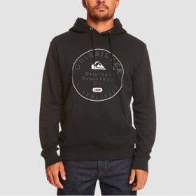 Quiksilver EQYSF03150 Siyah Circle Trim Hood Kapüşonlu Erkek Sweatshirt