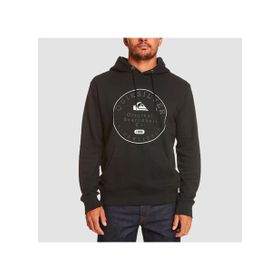 Quiksilver EQYSF03150 Siyah Circle Trim Hood Kapüşonlu Erkek Sweatshirt