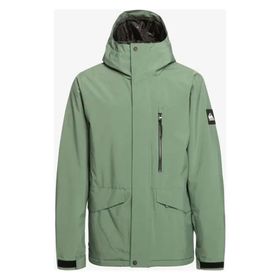 Quiksilver EQYTJ03266-GNB0 Yeşil Mission Solid Erkek Snowboard Kayak Montu