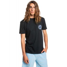 Quiksilver EQYZT06666 Wary Eye Ss Bisiklet Yaka Normal Kalıp Baskılı Siyah Erkek T-Shirt