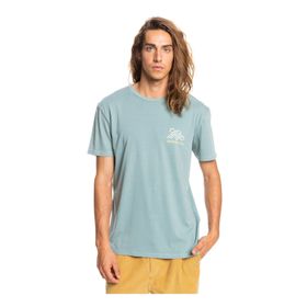 Quiksilver EQYZT06701 Slow Mover Ss Bisiklet Yaka Normal Kalıp Baskılı Mavi Erkek T-Shirt