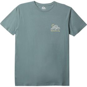 Quiksilver EQYZT06701 Slow Mover Ss Bisiklet Yaka Normal Kalıp Baskılı Mavi Erkek T-Shirt