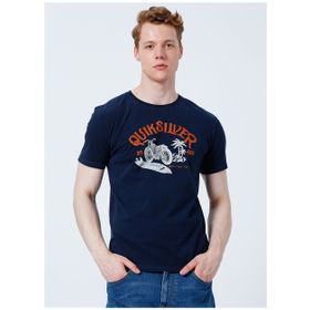 Quiksilver EQYZT06713 Rush Hour Ss Bisiklet Yaka Normal Kalıp Baskılı Kırmızı Erkek T-Shirt