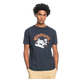Quiksilver EQYZT06713 Rush Hour Ss Bisiklet Yaka Normal Kalıp Baskılı Kırmızı Erkek T-Shirt