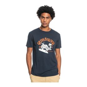 Quiksilver EQYZT06713 Rush Hour Ss Bisiklet Yaka Normal Kalıp Baskılı Kırmızı Erkek T-Shirt