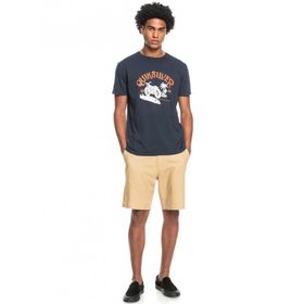 Quiksilver EQYZT06713 Rush Hour Ss Bisiklet Yaka Normal Kalıp Baskılı Kırmızı Erkek T-Shirt