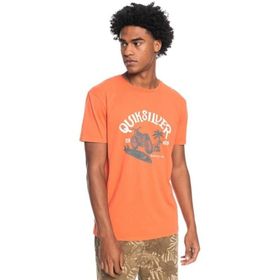 Quiksilver EQYZT06713 Rush Hour Ss Bisiklet Yaka Normal Kalıp Baskılı Kırmızı Erkek T-Shirt