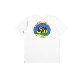 Quiksilver EQYZT07229 COLOURFLOW M TEES Bisiklet Yaka Beyaz Erkek T-shirt
