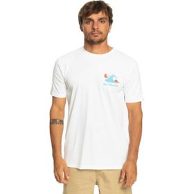 Quiksilver EQYZT07230 Ocean Bed Beyaz Erkek T-shirt
