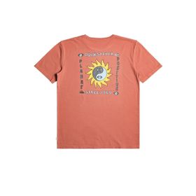 Quiksilver EQYZT07262 PLANETPOSITIVE M TEES Bisiklet Yaka Kırmızı Erkek T-shirt