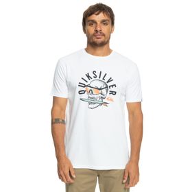 Quiksilver EQYZT07278-WBB0 Qsrockinskull Tees Beyaz Erkek T-shirt