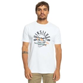 Quiksilver EQYZT07278-WBB0 Qsrockinskull Tees Beyaz Erkek T-shirt