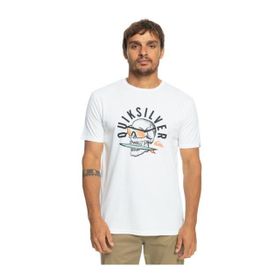 Quiksilver EQYZT07278-WBB0 Qsrockinskull Tees Beyaz Erkek T-shirt