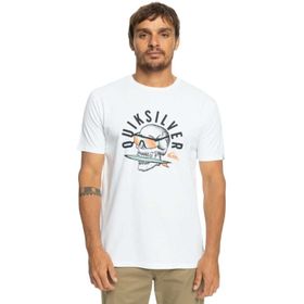 Quiksilver EQYZT07278-WBB0 Qsrockinskull Tees Beyaz Erkek T-shirt