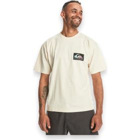 Quiksilver EQYZT07605-11492 Back Flash Ss Bej Krem Erkek T-shirt