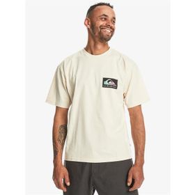 Quiksilver EQYZT07605-11492 Back Flash Ss Bej Krem Erkek T-shirt