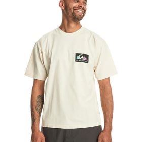 Quiksilver EQYZT07605-11492 Back Flash Ss Bej Krem Erkek T-shirt