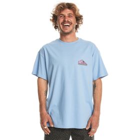 Quiksilver EQYZT07654 Take Us Back Logo Ss Açık Mavi Erkek T-shirt