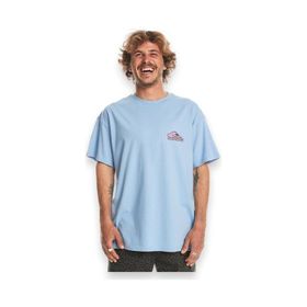 Quiksilver EQYZT07654 Take Us Back Logo Ss Açık Mavi Erkek T-shirt