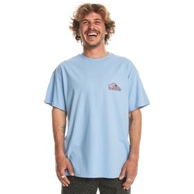 Quiksilver EQYZT07654 Take Us Back Logo Ss Açık Mavi Erkek T-shirt