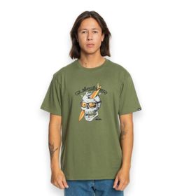 Quiksilver EQYZT07674-17036 One Last Surf SS Yeşil Günlük Stil Erkek T-Shirt