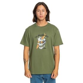 Quiksilver EQYZT07674-17036 One Last Surf SS Yeşil Günlük Stil Erkek T-Shirt
