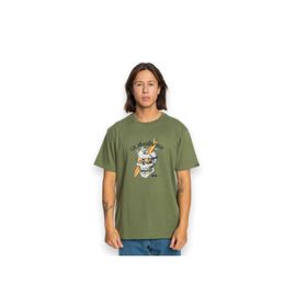 Quiksilver EQYZT07674-17036 One Last Surf SS Yeşil Günlük Stil Erkek T-Shirt