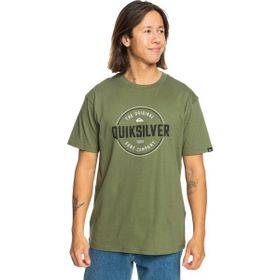 Quiksilver EQYZT07680-17036004 Circle Up Yeşil Erkek T-shirt