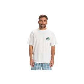 Quiksilver EQYZT08023-WBK0 Gh Qs Crystal Jet Beyaz Günlük Stil Erkek T-shirt