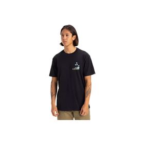 Quiksilver EQYZT08057-KVJ0 Palm Lines Ss Siyah Günlük Stil Erkek T-shirt
