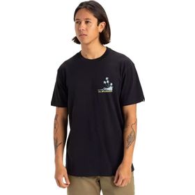 Quiksilver EQYZT08057-KVJ0 Palm Lines Ss Siyah Günlük Stil Erkek T-shirt