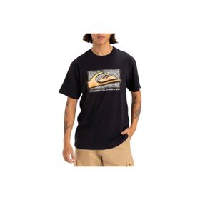 Quiksilver EQYZT08058-KVJ0 Retro Fade Erkek Siyah Günlük Stil Erkek T-shirt